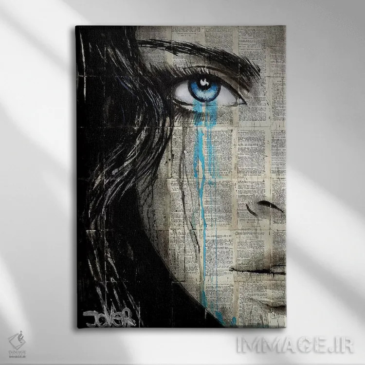 تابلو دکوراتیو دیستوپیای او اثر لوی جوور - نمای روبهرو روی دیوار