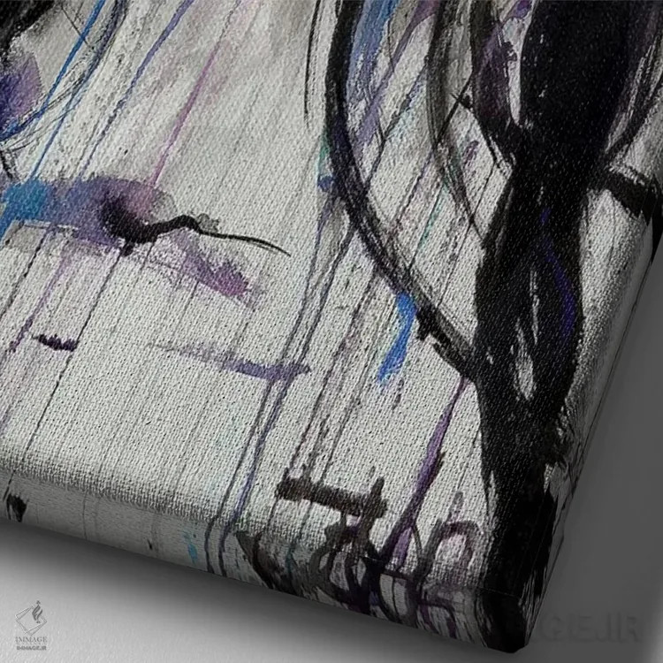 تابلو دکوراتیو فرمیکا اثر لوی جوور - نمای نزدیک بافت بوم