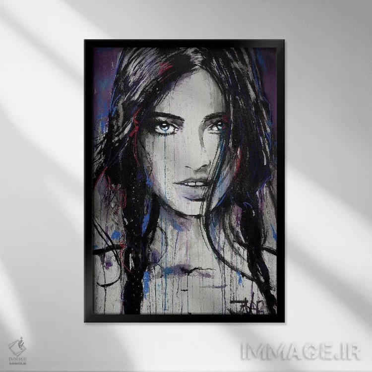 تابلو دکوراتیو فرمیکا اثر لوی جوور - نمای قابدار مشکی