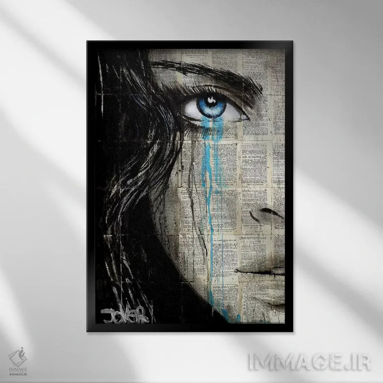 تابلو دکوراتیو دیستوپیای او اثر لوی جوور - نمای قابدار مشکی