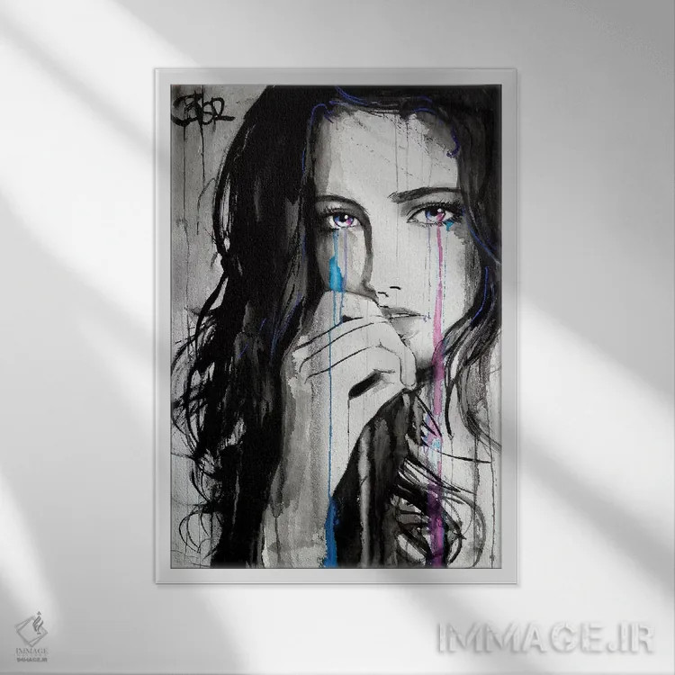 تابلو دکوراتیو شتاب اثر لوی جوور - نمای قابدار سفید