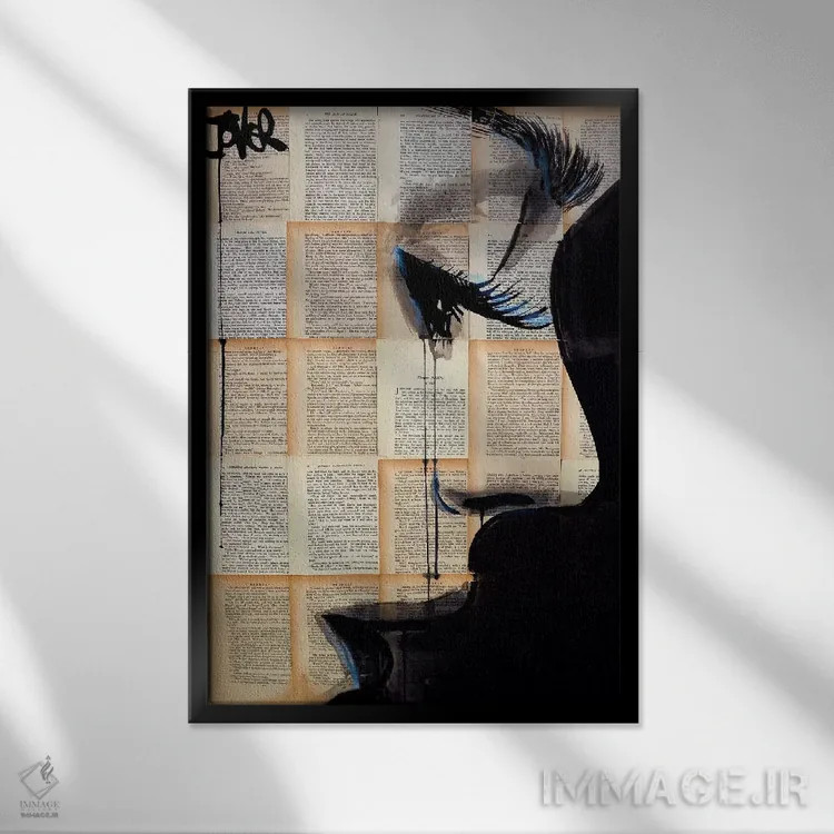 تابلو دکوراتیو آرامش اثر لوی جوور - نمای قابدار مشکی