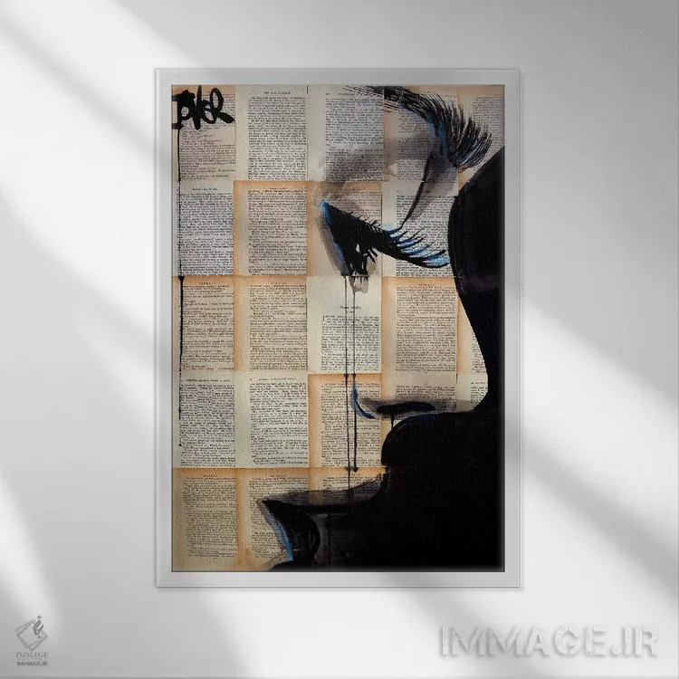 تابلو دکوراتیو آرامش اثر لوی جوور - نمای قابدار سفید