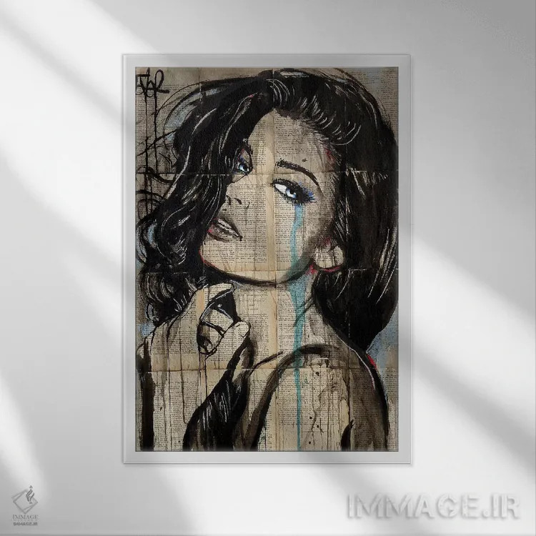 تابلو دکوراتیو صفحه جدید اثر لوی جوور - نمای قابدار سفید