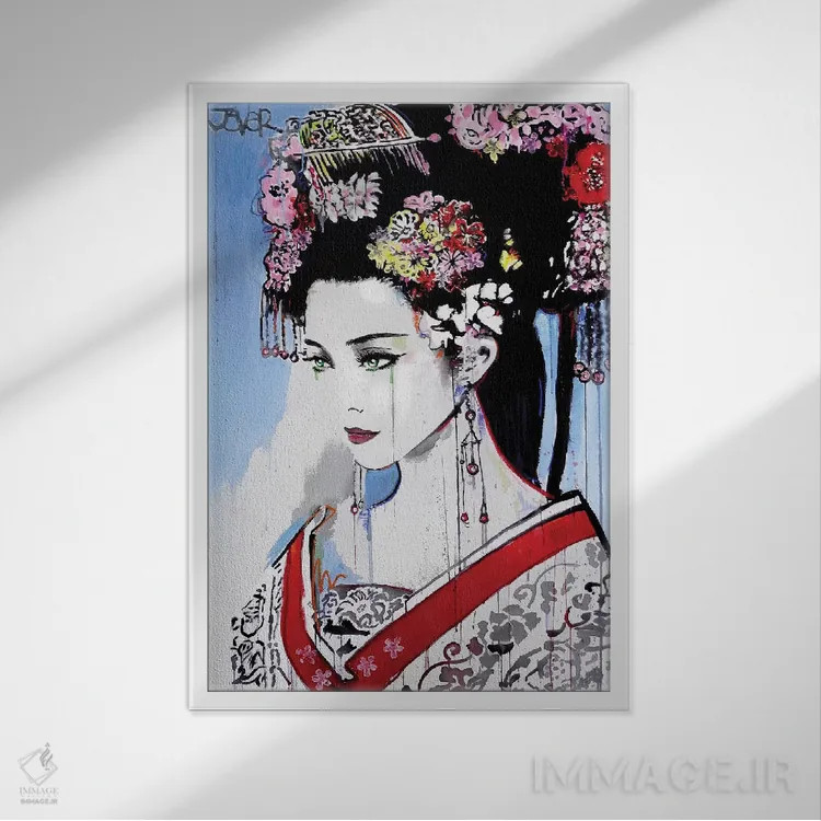 تابلو دکوراتیو اوساکا اثر لوی جوور - نمای قابدار سفید