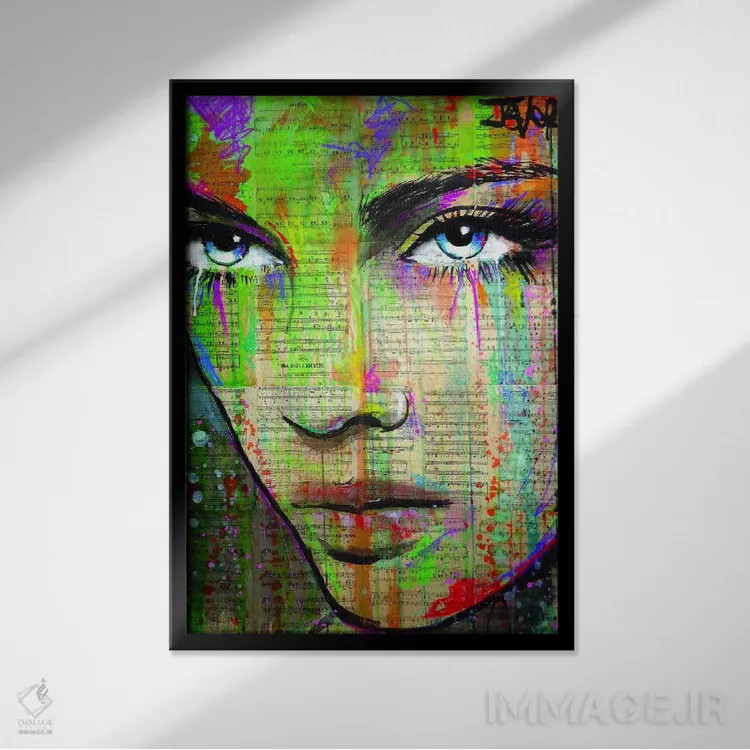 تابلو دکوراتیو رنگ بهار اثر لوی جوور - نمای قابدار مشکی