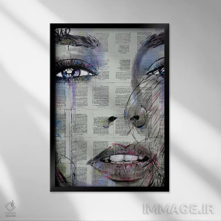 تابلو دکوراتیو خون سیر/امیدوار اثر لوی جوور - نمای قابدار مشکی