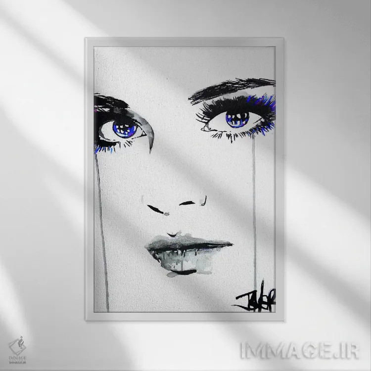 تابلو دکوراتیو سمت راست ۲ اثر لوی جوور - نمای قابدار سفید