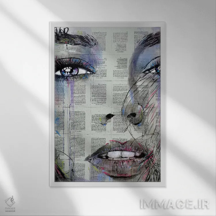 تابلو دکوراتیو خون سیر/امیدوار اثر لوی جوور - نمای قابدار سفید