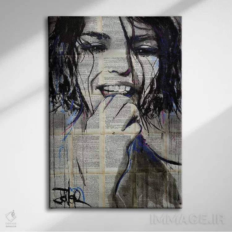 تابلو دکوراتیو گل ها اثر لوی جوور - نمای روبهرو روی دیوار