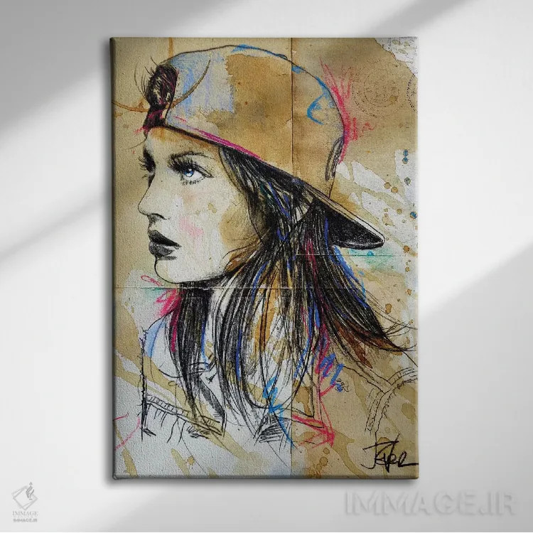 تابلو دکوراتیو عجیب و سرزنده/بازیگوش اثر لوی جوور - نمای روبهرو روی دیوار