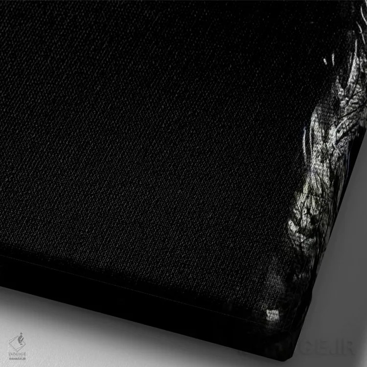 تابلو دکوراتیو هماهنگ خجالتی اثر لوی جوور - نمای نزدیک بافت بوم