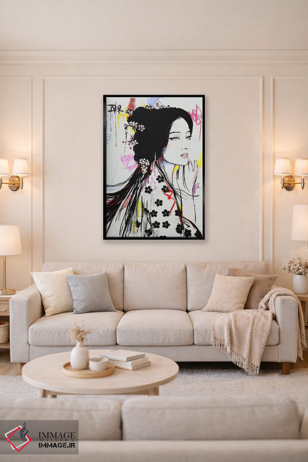 تابلو دکوراتیو جینگ اثر لوی جوور - D3B