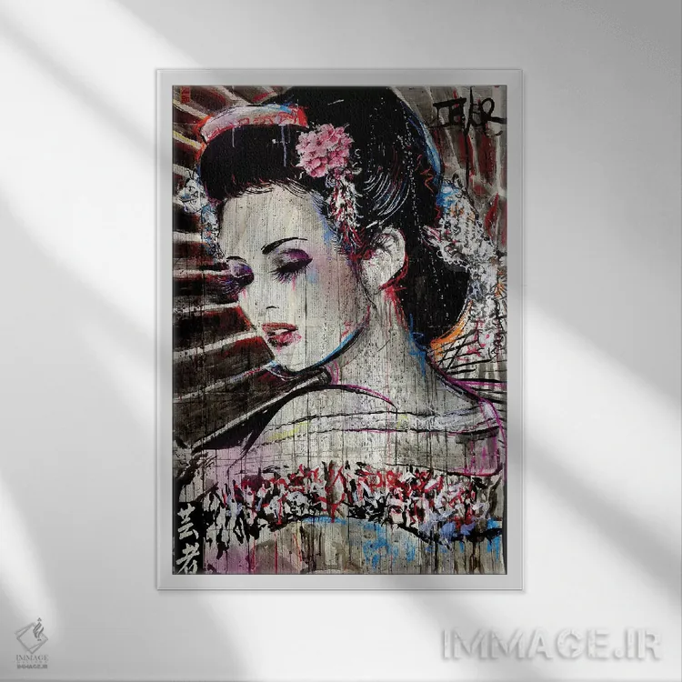 تابلو دکوراتیو فرشته شینجوکو اثر لوی جوور - نمای قابدار سفید