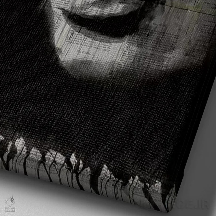 تابلو دکوراتیو سفر اثر لوی جوور - نمای نزدیک بافت بوم