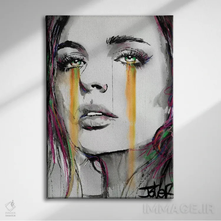 تابلو دکوراتیو جریان ها/جویبارها اثر لوی جوور - نمای روبهرو روی دیوار