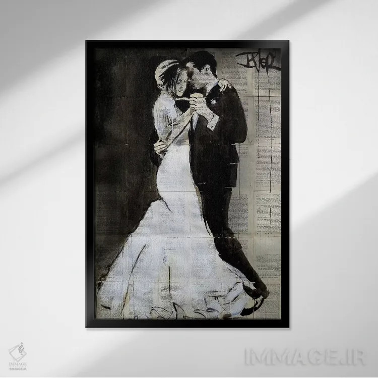 تابلو دکوراتیو رقص اثر لوی جوور - نمای قابدار مشکی