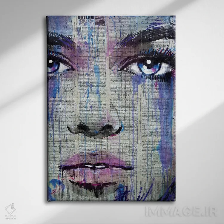 تابلو دکوراتیو قلب یاغی اثر لوی جوور - نمای روبهرو روی دیوار