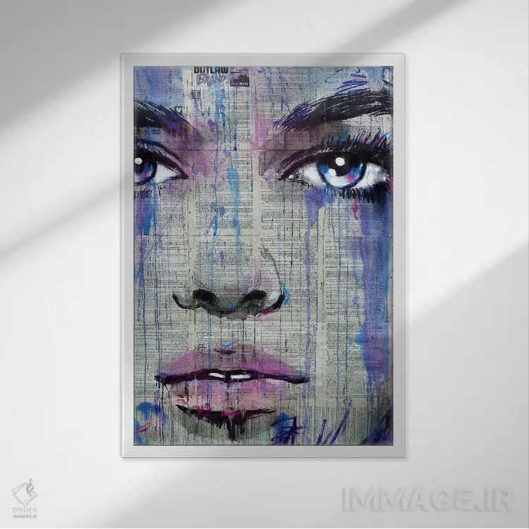 تابلو دکوراتیو قلب یاغی اثر لوی جوور - نمای قابدار سفید