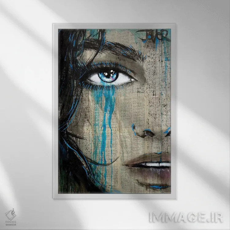 تابلو دکوراتیو لبه ظریف اثر لوی جوور - نمای قابدار سفید