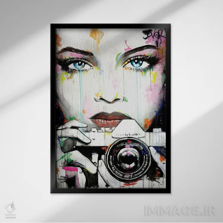 تابلو دکوراتیو گرفته شده اثر لوی جوور - نمای قابدار مشکی