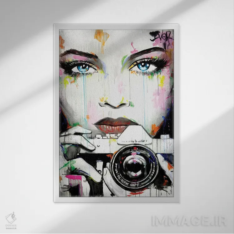 تابلو دکوراتیو گرفته شده اثر لوی جوور - نمای قابدار سفید