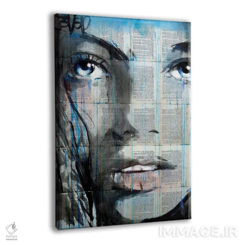 تابلو دکوراتیو تاب آبی اثر لوی جوور - نمای پرسپکتیو محصول