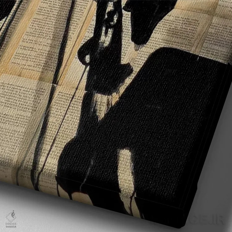 تابلو دکوراتیو سرنوشت بزرگ تر اثر لوی جوور - نمای نزدیک بافت بوم