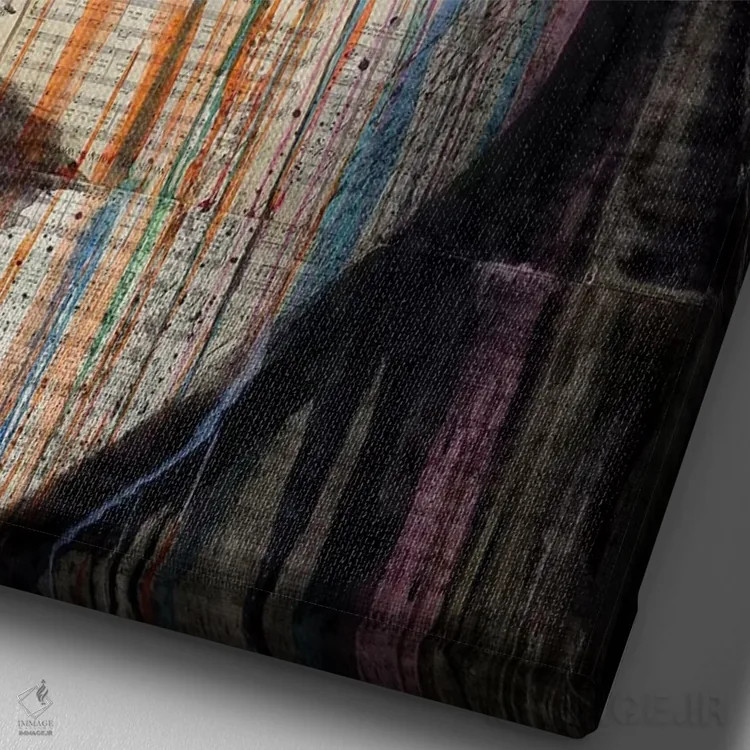 تابلو دکوراتیو آرتمیس اثر لوی جوور - نمای نزدیک بافت بوم