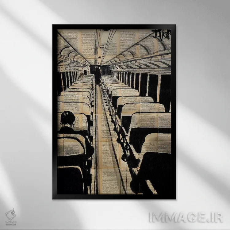 تابلو دکوراتیو سرنوشت بزرگ تر اثر لوی جوور - نمای قابدار مشکی