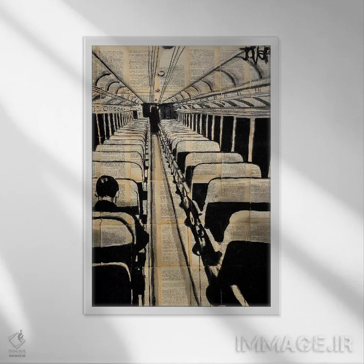 تابلو دکوراتیو سرنوشت بزرگ تر اثر لوی جوور - نمای قابدار سفید