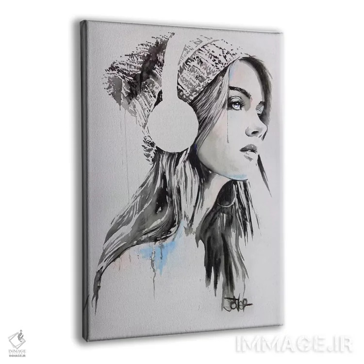 تابلو دکوراتیو موسیقی اکنون اثر لوی جوور - نمای پرسپکتیو محصول