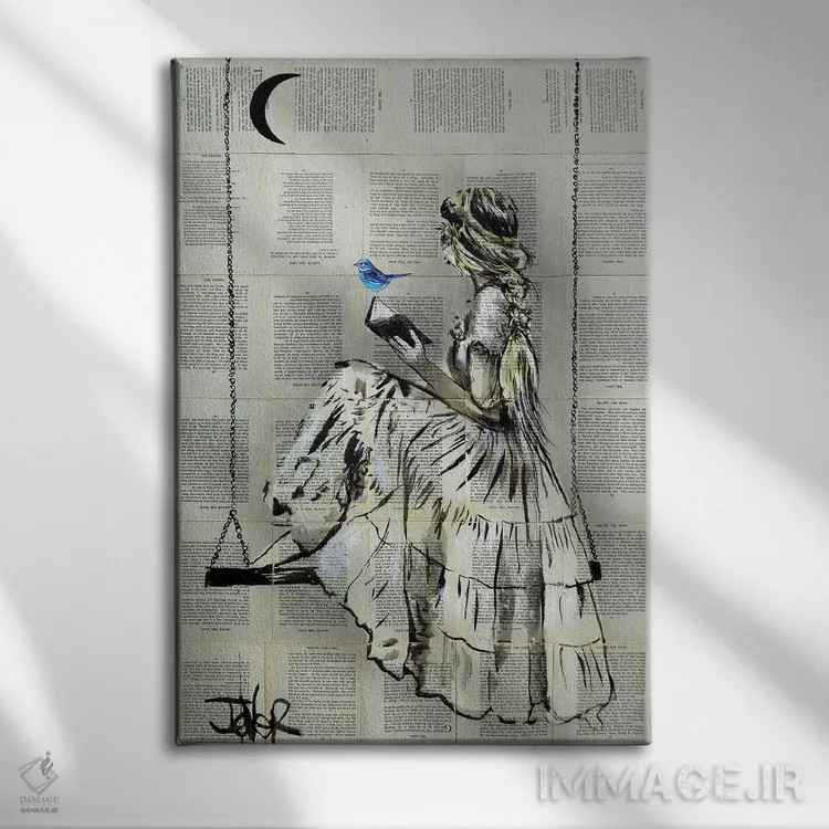 تابلو دکوراتیو امید جاری اثر لوی جوور - نمای روبهرو روی دیوار