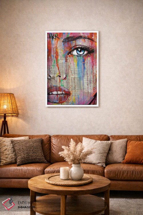 تابلو دکوراتیو عدد من را رنگ بده اثر لوی جوور - D2W