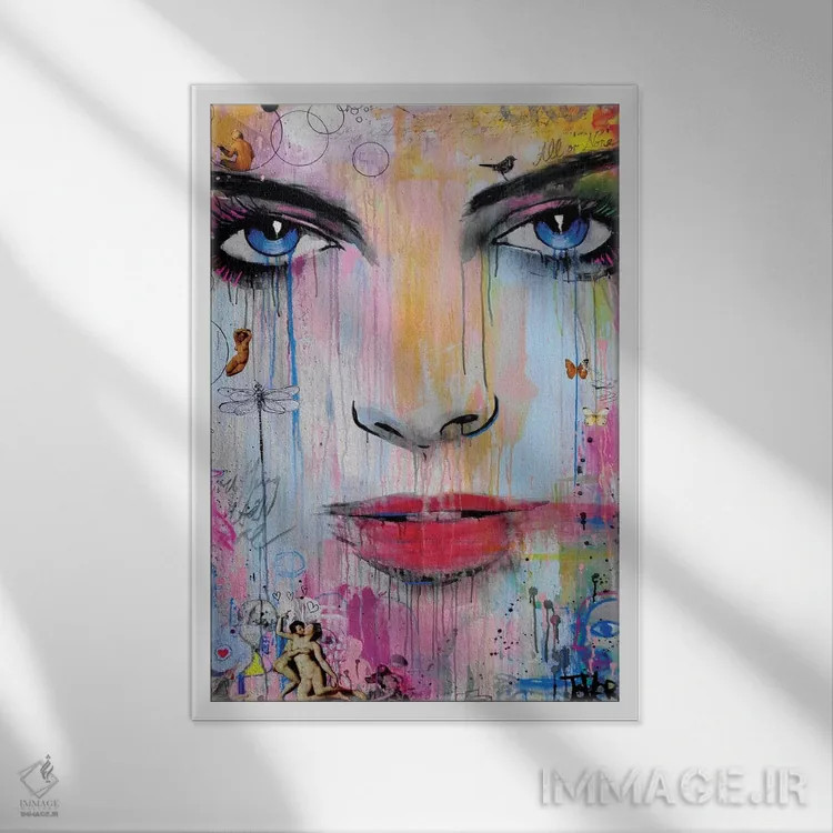 تابلو دکوراتیو همه یا هیچ اثر لوی جوور - نمای قابدار سفید