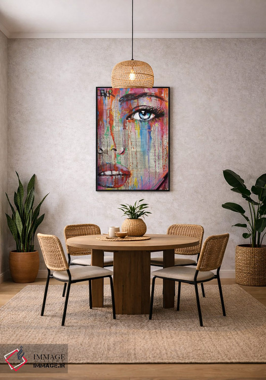 تابلو دکوراتیو عدد من را رنگ بده اثر لوی جوور - D3B