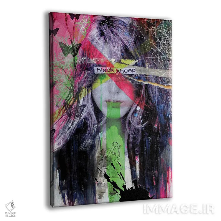 تابلو دکوراتیو گوسفند سیاه اثر لوی جوور - نمای پرسپکتیو محصول