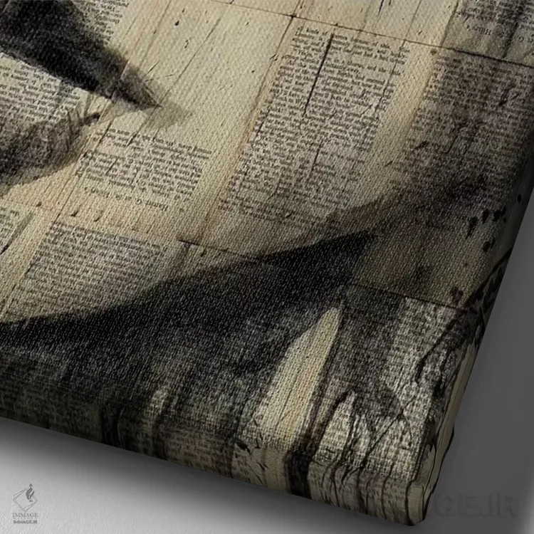 تابلو دکوراتیو پیکان ها اثر لوی جوور - نمای نزدیک بافت بوم