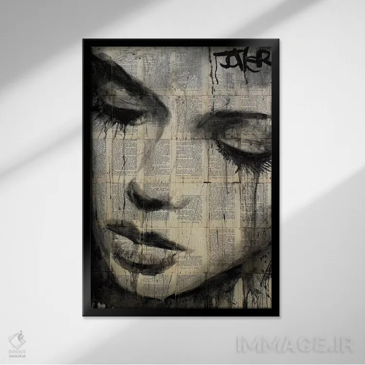 تابلو دکوراتیو پیکان ها اثر لوی جوور - نمای قابدار مشکی