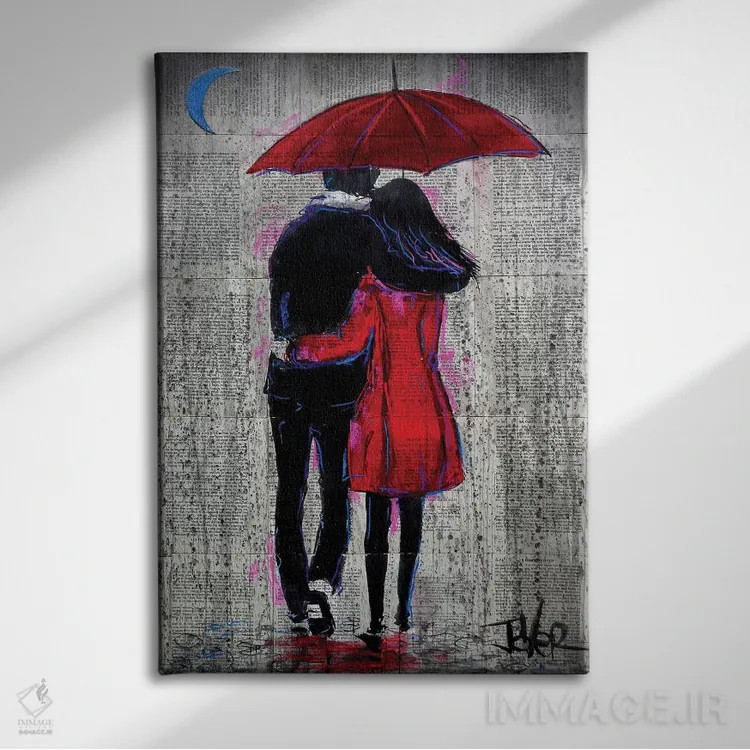 تابلو دکوراتیو شبی به یادماندنی اثر لوی جوور - نمای روبهرو روی دیوار