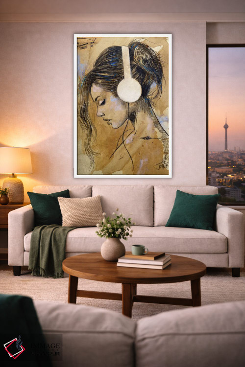 تابلو دکوراتیو گوش دادن ها/او گوش می دهد اثر لوی جوور - D1W