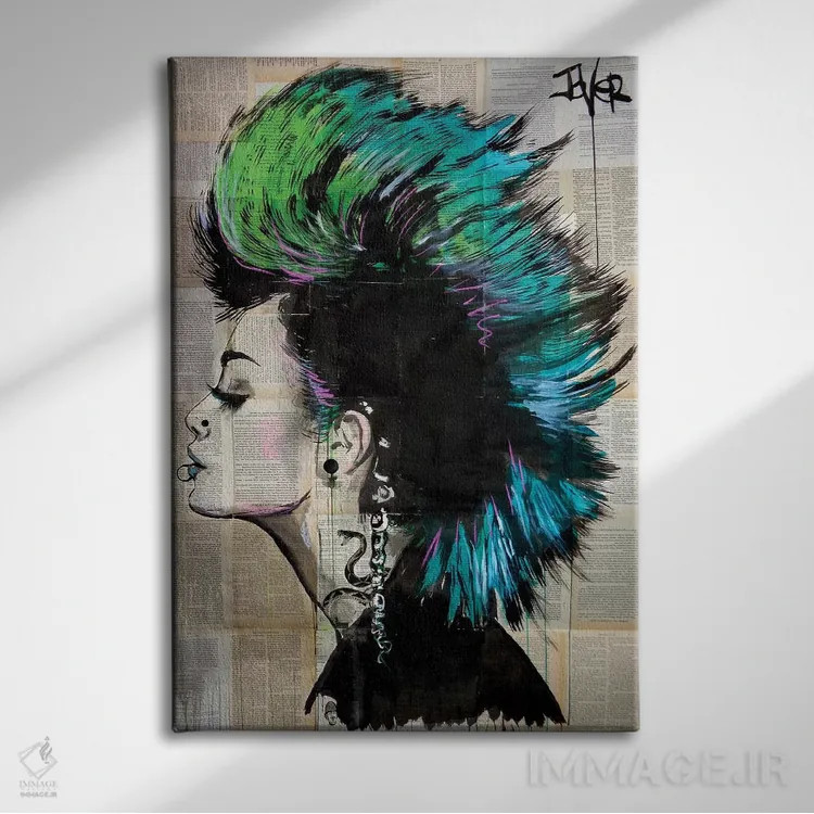 تابلو دکوراتیو زیرزمینی اثر لوی جوور - نمای روبهرو روی دیوار