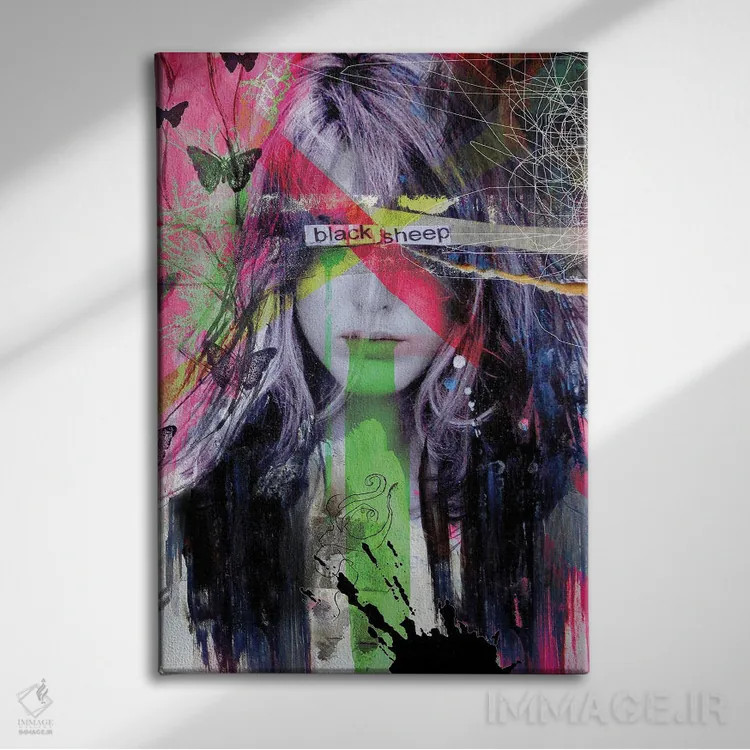 تابلو دکوراتیو گوسفند سیاه اثر لوی جوور - نمای روبهرو روی دیوار