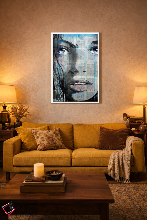 تابلو دکوراتیو تاب آبی اثر لوی جوور - D1W