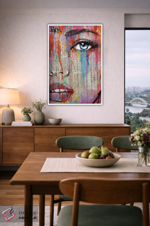 تابلو دکوراتیو عدد من را رنگ بده اثر لوی جوور - D6W