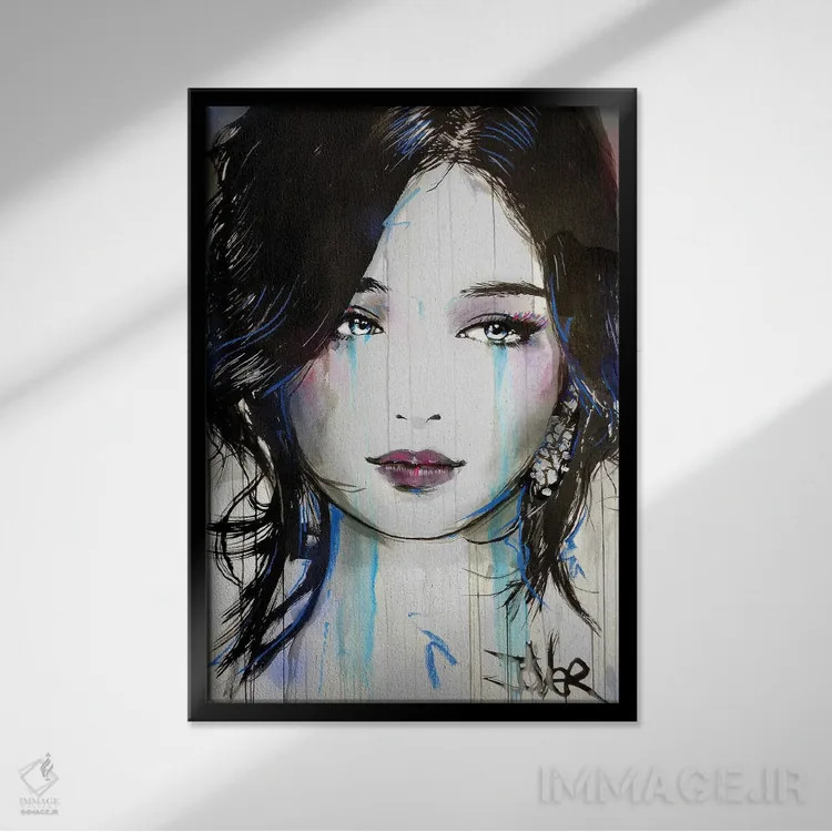 تابلو دکوراتیو آسیا اثر لوی جوور - نمای قابدار مشکی