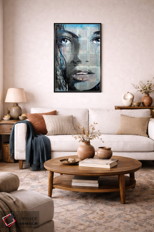 تابلو دکوراتیو تاب آبی اثر لوی جوور - D3B