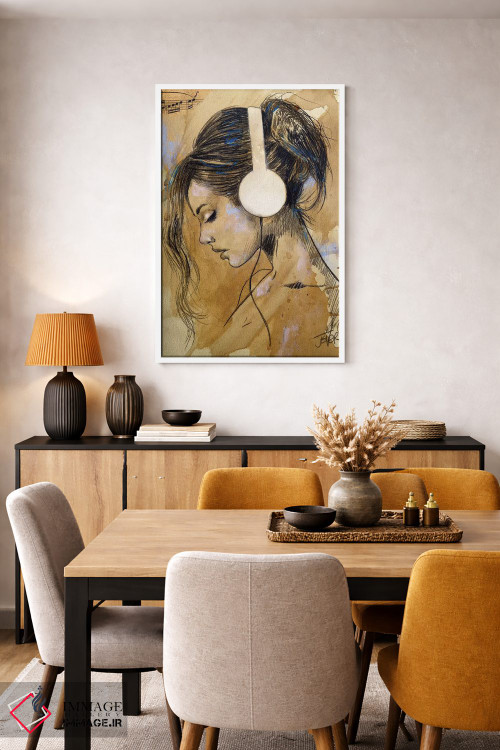 تابلو دکوراتیو گوش دادن ها/او گوش می دهد اثر لوی جوور - D4W