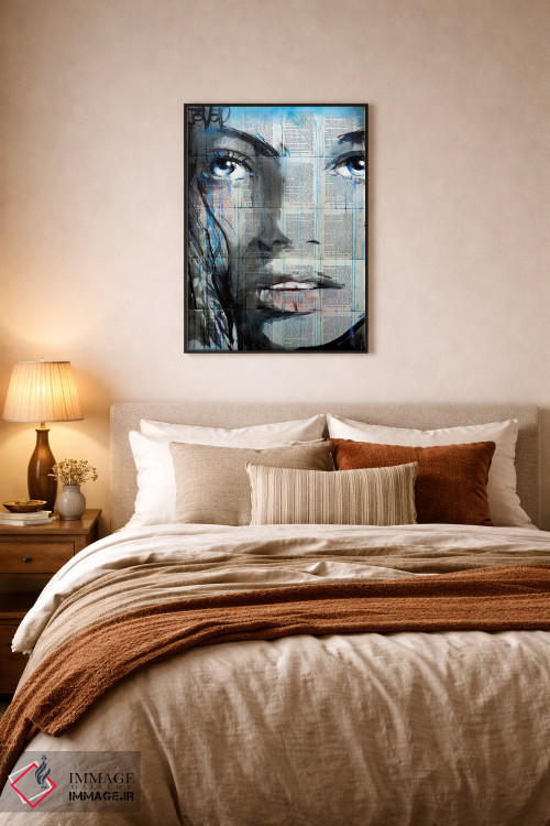 تابلو دکوراتیو تاب آبی اثر لوی جوور - D6B