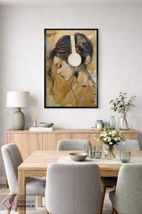 تابلو دکوراتیو گوش دادن ها/او گوش می دهد اثر لوی جوور - D6B